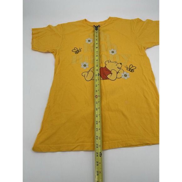 Disney Size M‎ Women's Yellow Crew Neck Winnie The Pooh T-Shirt - Picture 9 of 14